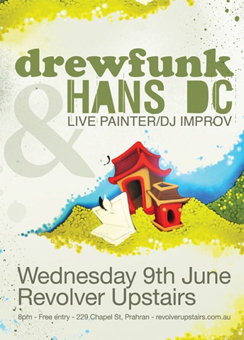 Event – Hans DC & Drewfunk – Live Painter/DJ Improv @ Revolver