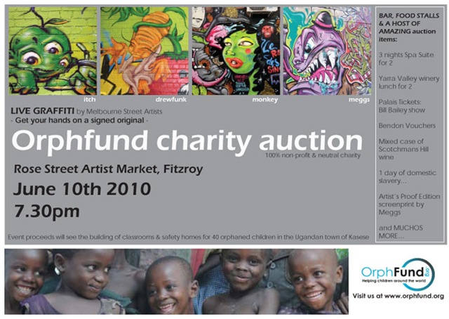 Event – Orphund Charity Auction – Rose Street Artist Market