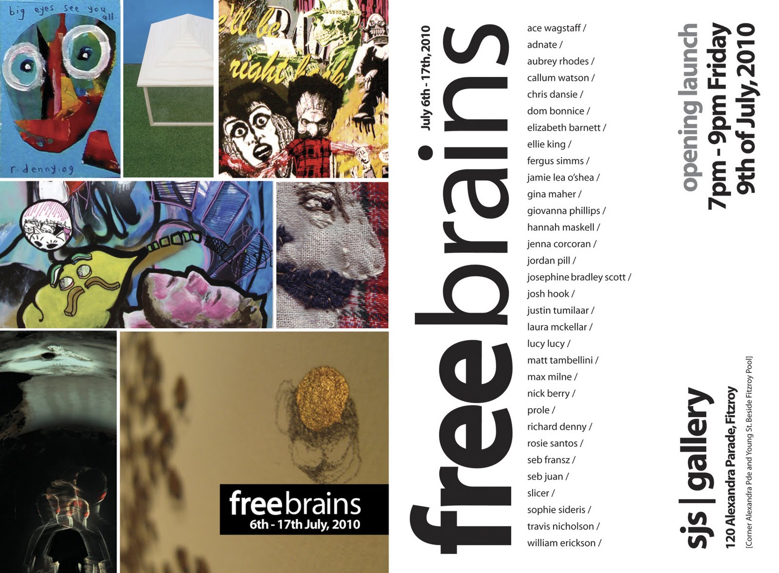 Exhibition – Free Brains – SJS Gallery