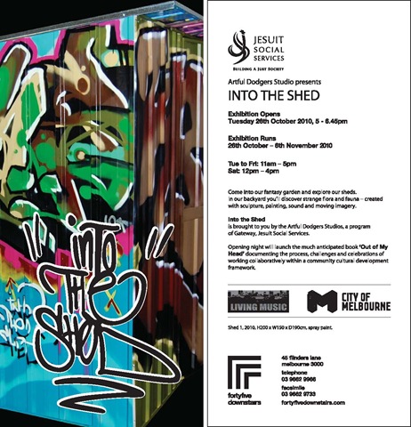 Exhibition – Artful Dodgers – Into The Shed – VIC