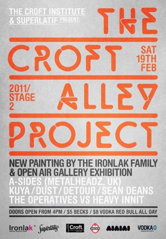 Event – Croft Alley Project – Stage 2 – VIC