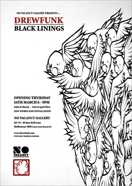 Exhibition – Drewfunk – Black Linings – VIC