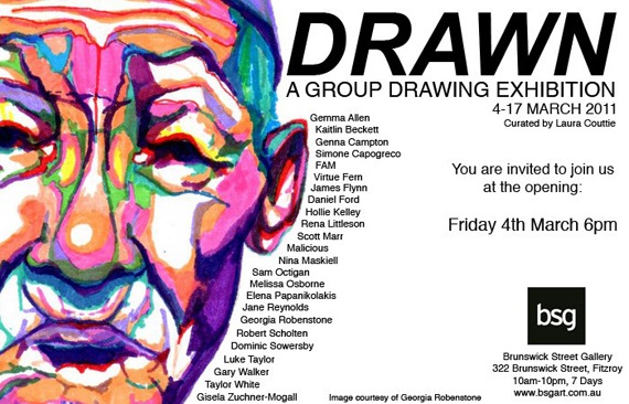 Exhibition – Drawn – Brunswick Street Gallery – VIC