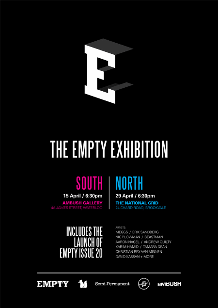 Exhibition – The Empty Exhibition – aMBUSH Gallery NSW