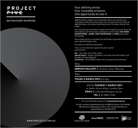 Event – Project 5 Charity Auction – aMBUSH Gallery