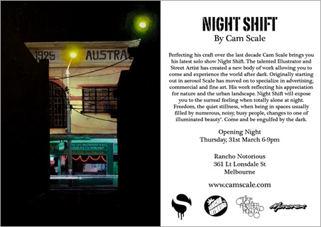 Exhibition – Cam Scale – Night Shift – VIC