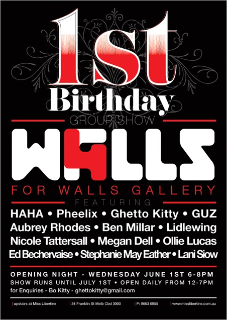 Exhibition – For Walls First Birthday – VIC