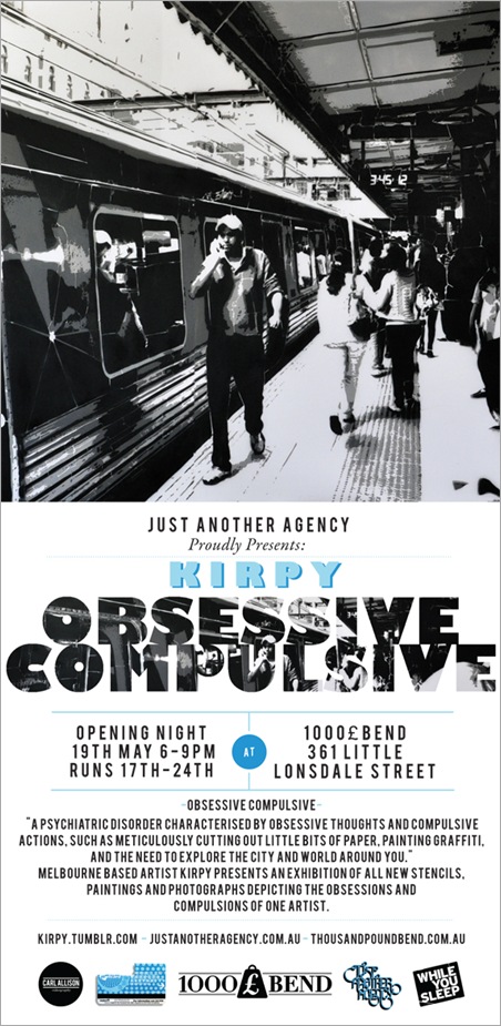 Exhibition – Kirpy – Obsessive Compulsive – VIC