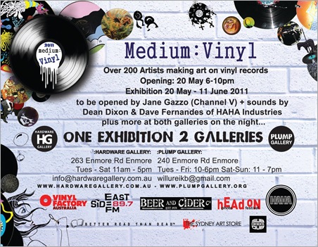 Exhibition – Medium: Vinyl – Hardware Gallery – NSW