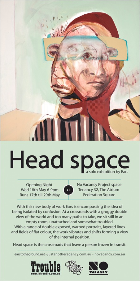 Exhibition – Ears Head Space – No Vacancy Project Space – VIC