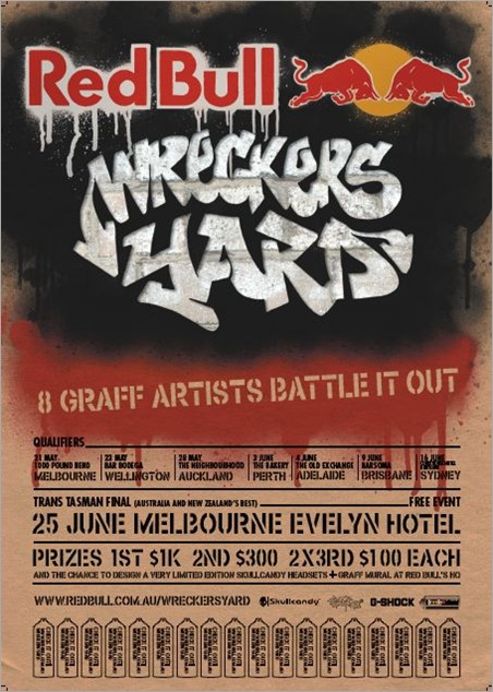 Live Art Event – Red Bull Wreckers Yard – VIC