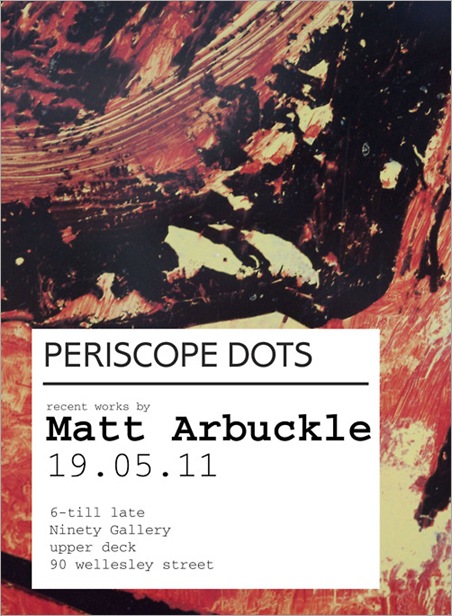 Exhibition – Matt Arbuckle – Periscope Dots – NZ