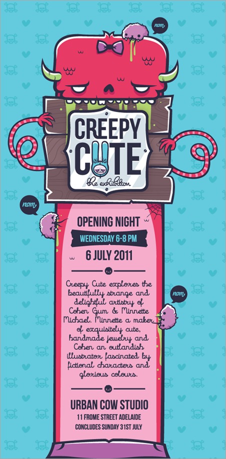 Exhibition – Creepy Cute – Urban Cow Studio – Adelaide