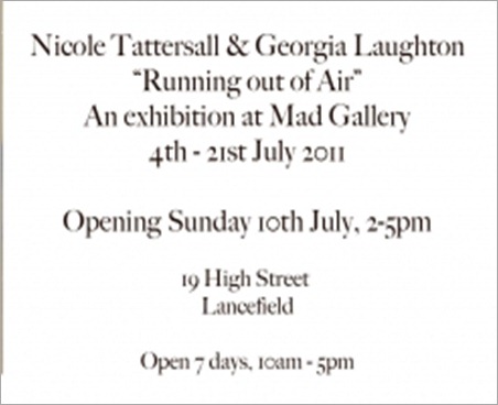 Exhibition – Nicole Tattersall & Georgia Laughton – Melbourne