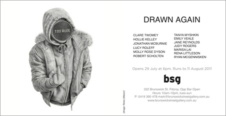 Exhibition – Drawn Again – Brunswick Street Gallery – Melbourne