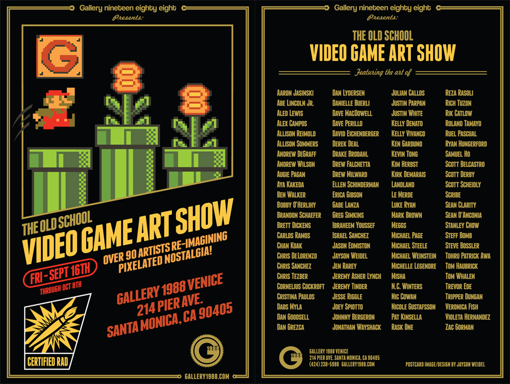 Intercontinental – The Old School Video Game Art Show – California U.S.A.