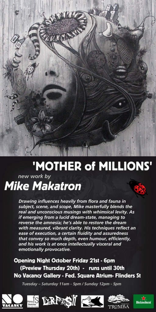 Exhibition – Mother of Millions – Makatron – Melbourne