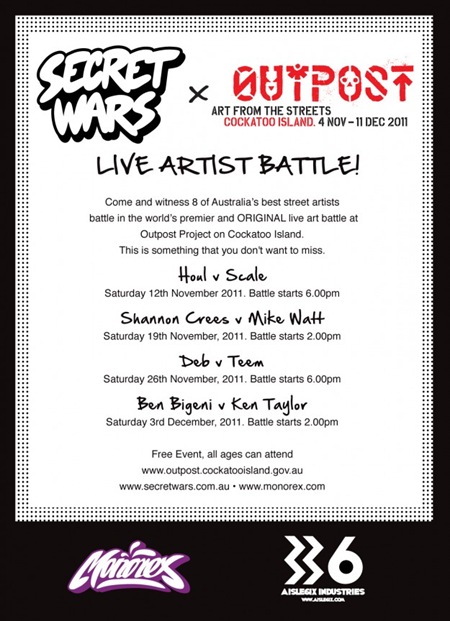 Outpost Project – Secret Wars – Sydney