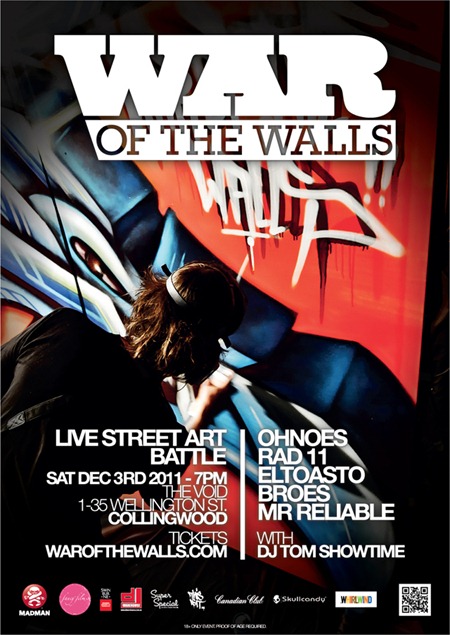 Live Art – War Of The Walls – Melbourne