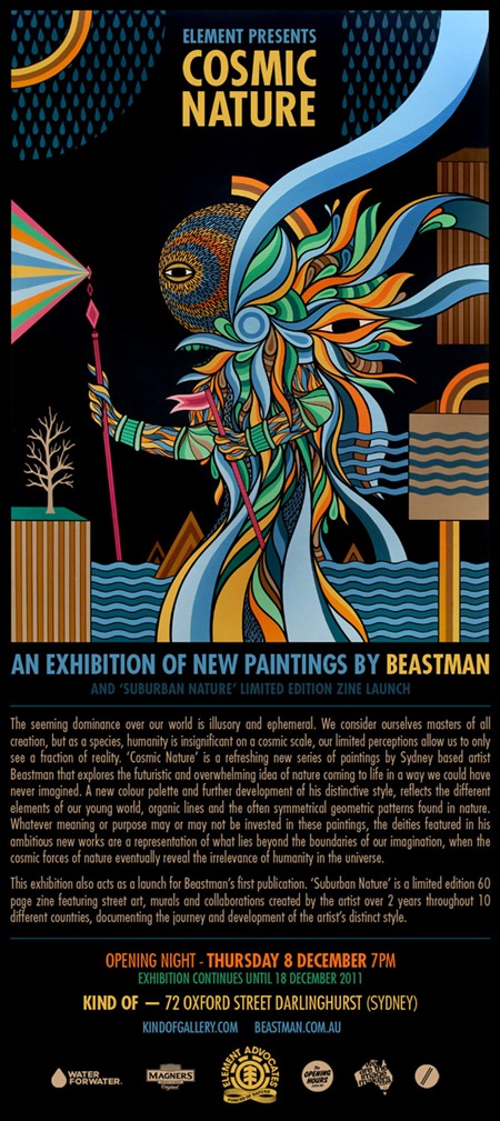 Exhibition – Beastman – Cosmic Nature – Sydney