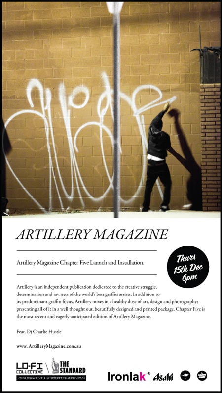 Launch Party – Artillery Magazine – Sydney