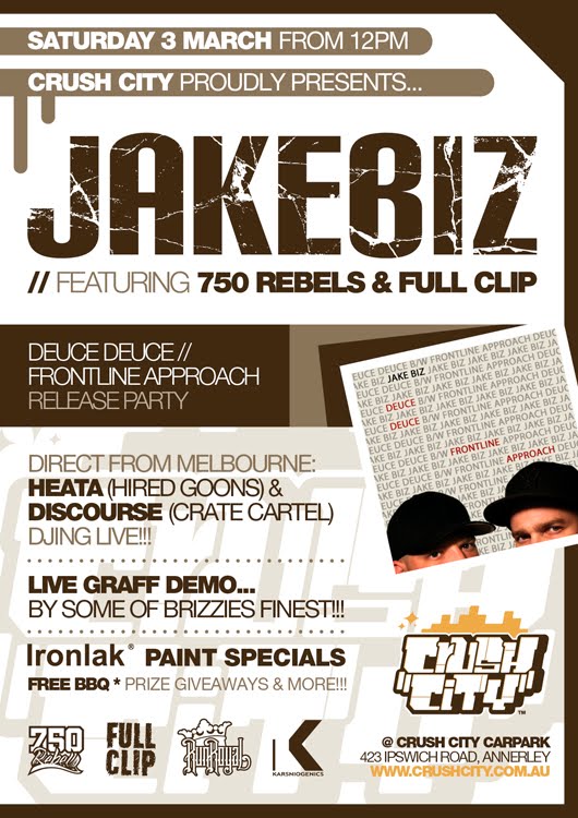 Live Graff & Release Party – Jake Biz – Brisbane