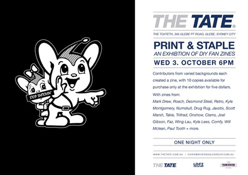 Exhibition – Print & Staple – The Tate – Sydney