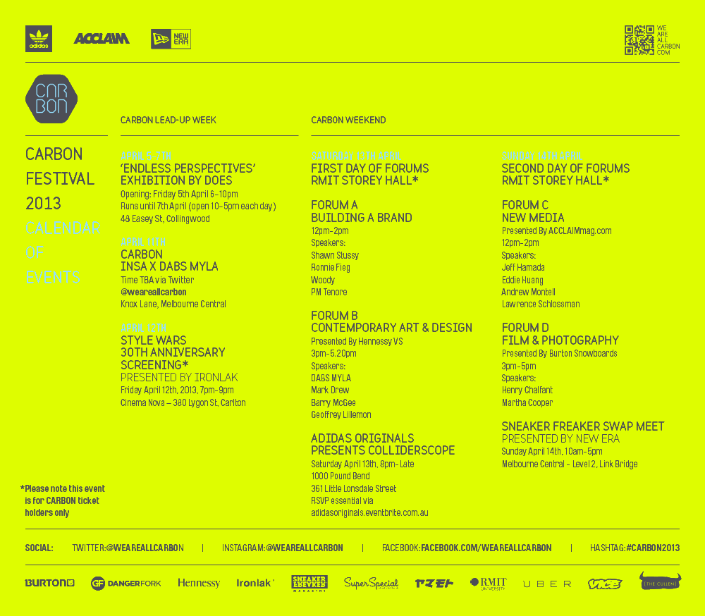 CARBON Festival 2013 - Flyer 