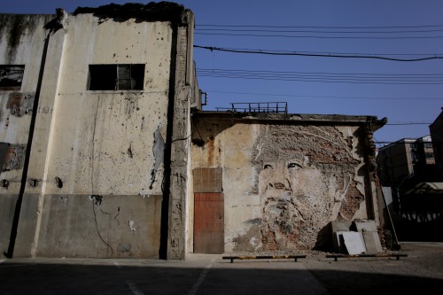 Vhils in Shanghai 2012 - Photos by Joao Moreira