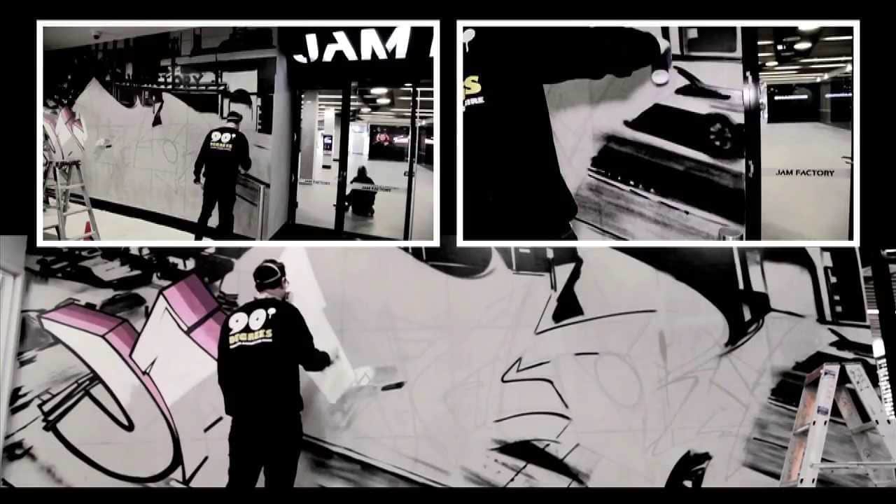 Video – 90 Degrees Graffiti @ Jam Factory