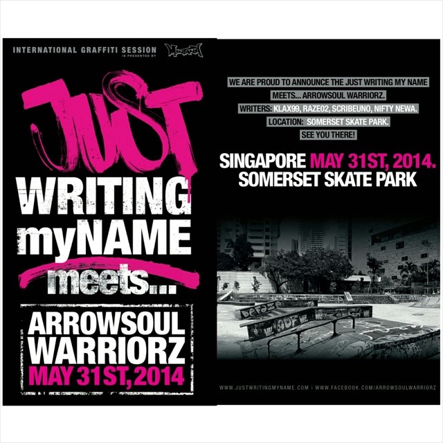 Event – Just Writing My Name – Somerset Skate Park – Singapore