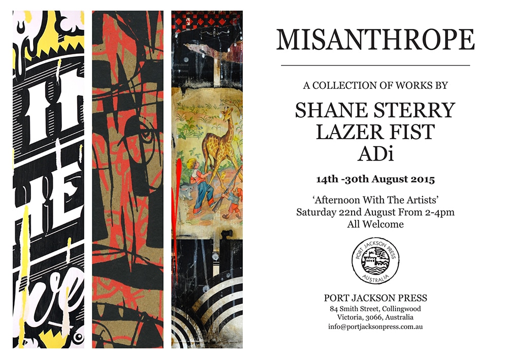 Exhibition – Misanthrope – ADi – Shane Sterry – Lazer Fist – Melbourne