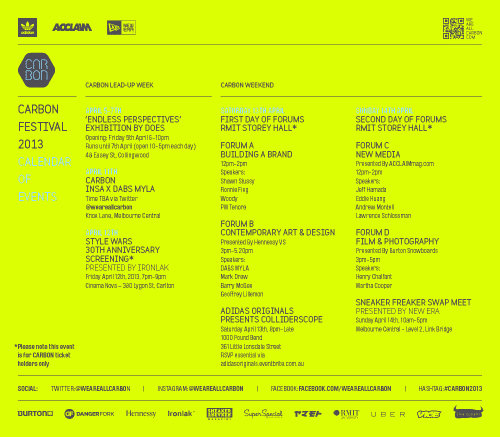 Event – Reminder – CARBON Festival 2013