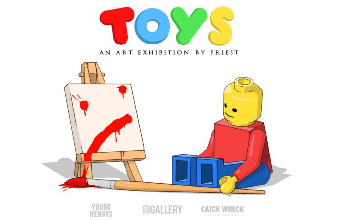 Toys an art exhibition by Priest – The Stockroom Gallery 09/08/19