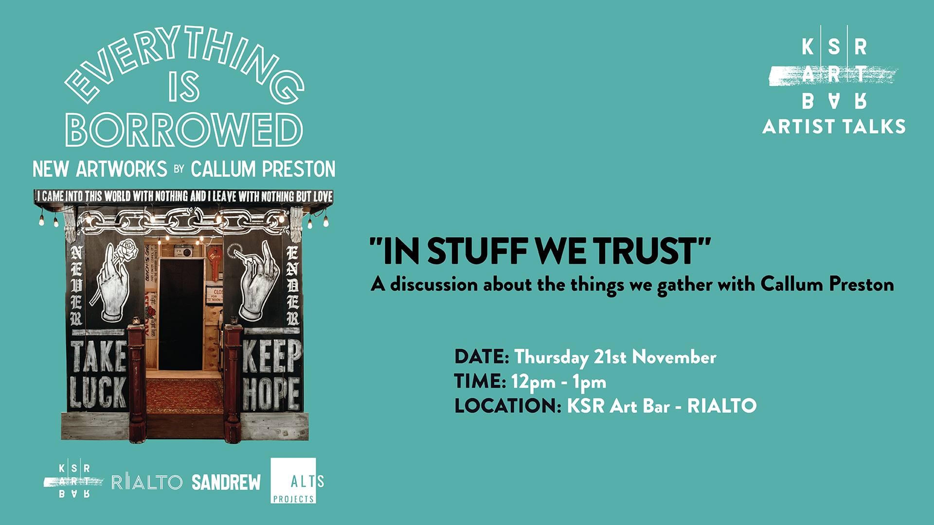 IN STUFF WE TRUST - The things we gather with Callum Preston