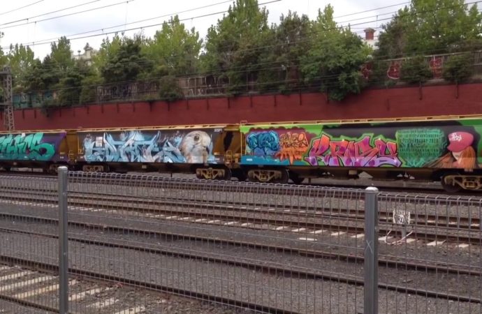 Video – SSR Freight Train Graffiti Melbourne