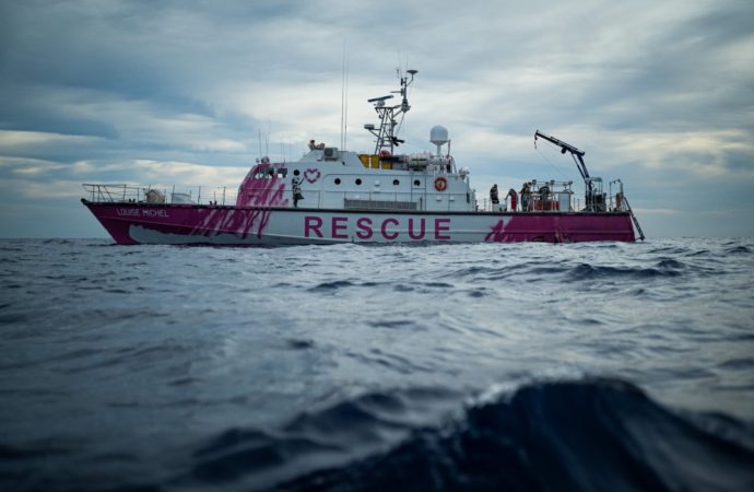 Art News – Banksy funds rescue lifeboat ‘M.V. Louise Michel’